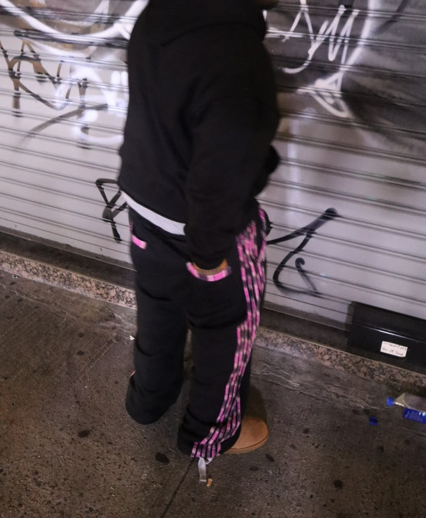 PINK PLAID SWEATPANTS