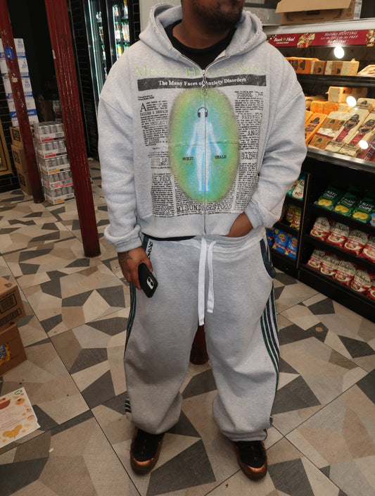 PINE GREEN PLAID SWEATPANTS